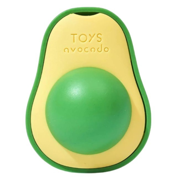Играчка за котка, котешка билка в лепяща се поставка тип авокадо, SYGGY