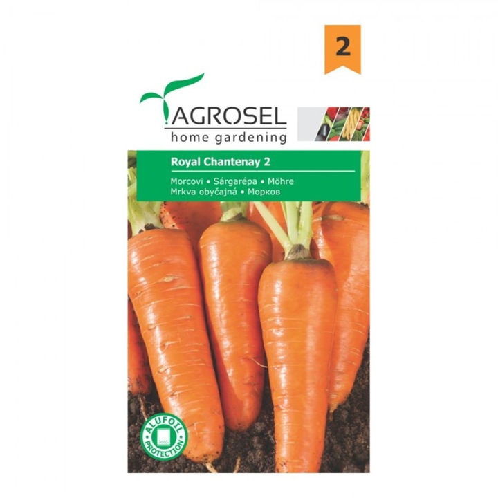 Seminte Morcovi Royal Chantenay 2, 5 grame, Agrosel