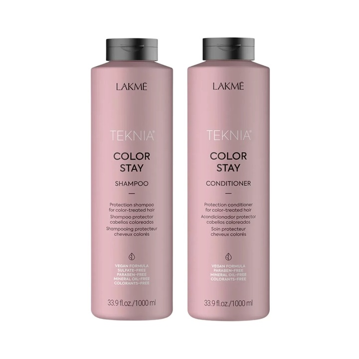 Készlet festett hajhoz Lakme, Color Stay sampon 1000 ml és balzsam 1000 ml