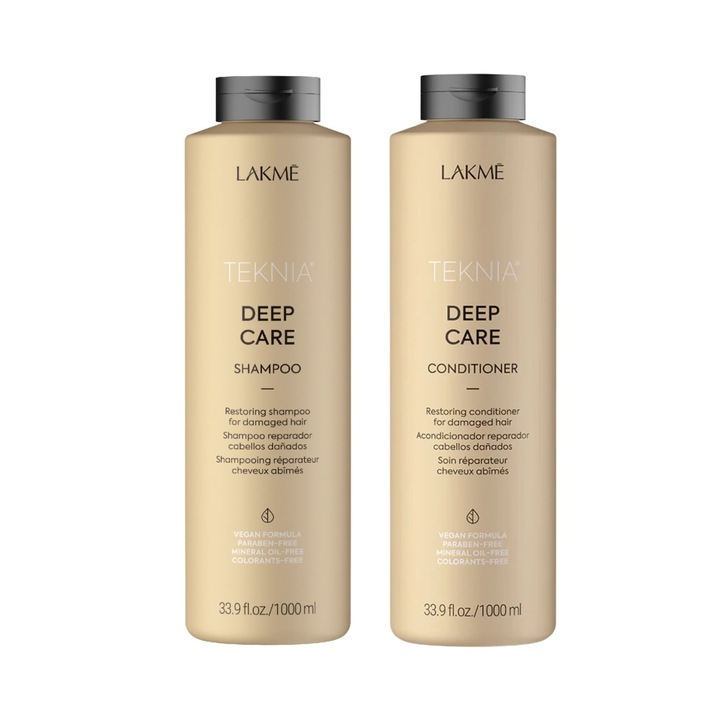 Lakme javító készlet, Deep Care sampon 1000 ml és balzsam 1000 ml