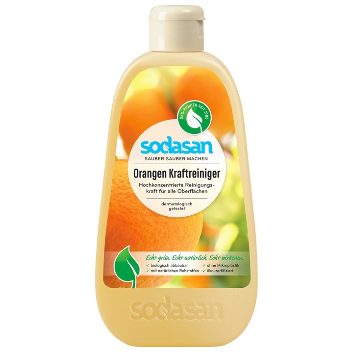 Solutie universala de curatat cu portocala, Sodasan, 500 ml