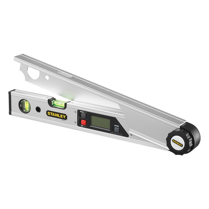 Metru display digital, Stanley, Aluminiu, 0°-180°