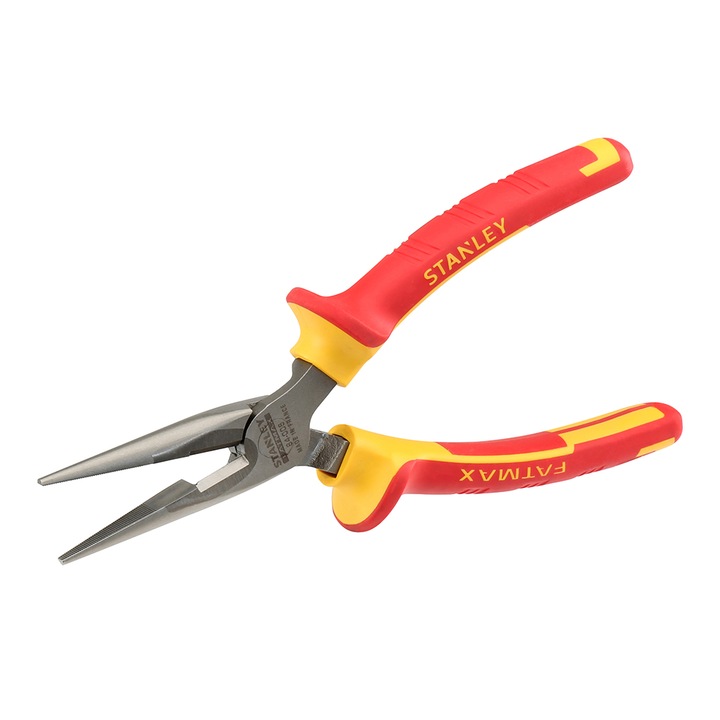 Cleste cu varf rotund, Stanley, 210 mm, Galben/Rosu