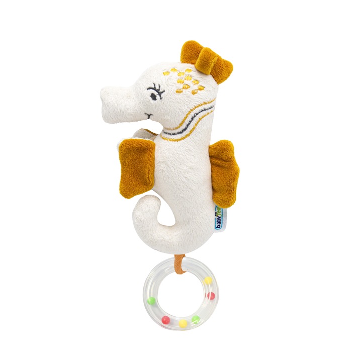 BabyJem csörgő játék, extra csikóhal, 3 hónapos+, narancs