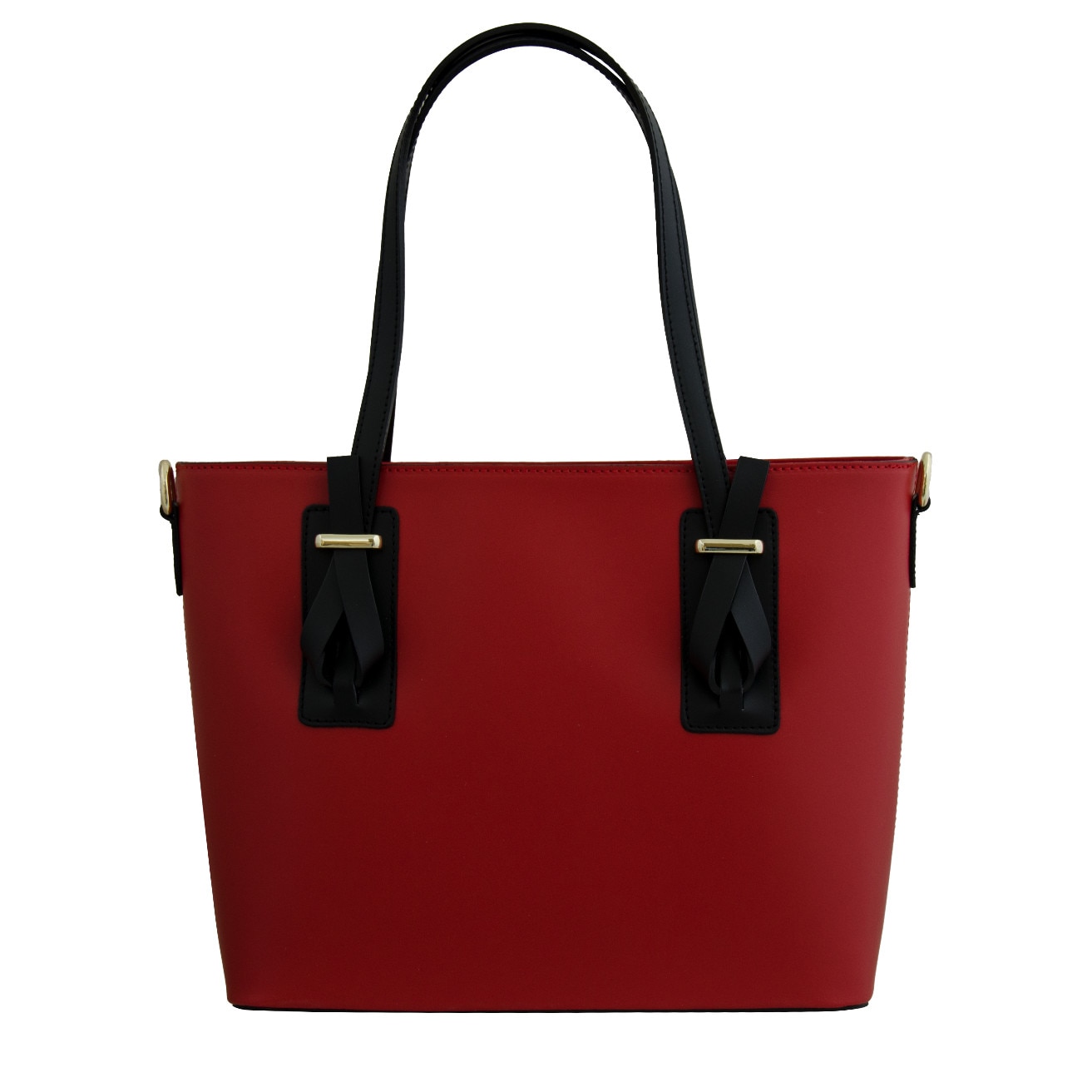 Geanta de dama din piele naturala, Ruanda, Rosu