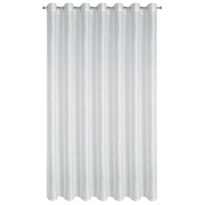 Perdea cu inele, Eurofirany SIBEL, 300x250 cm, Alb