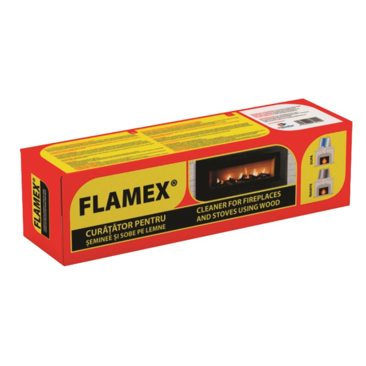 Curatator Flamex 1Kg pentru seminee si sobe pe lemne, curatator prin ardere si degajare de fum