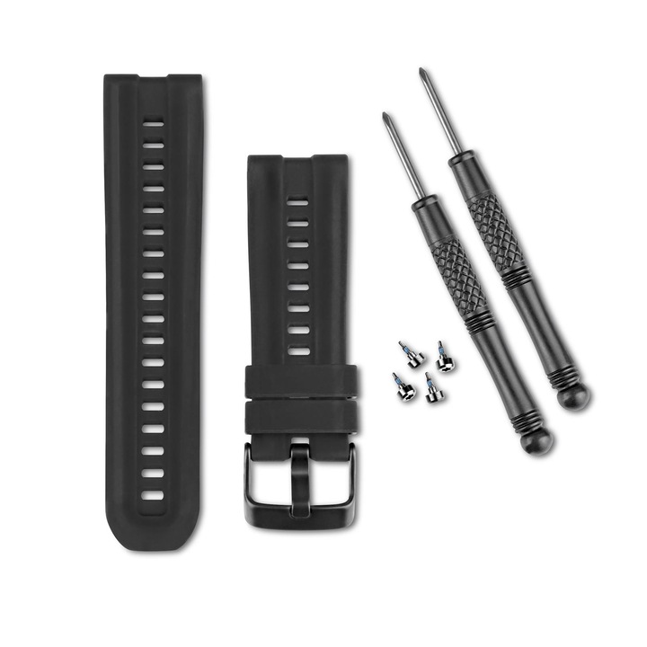 Okosóra szíj Garmin, QuickFit®, Fenix 2, szilikon, fekete
