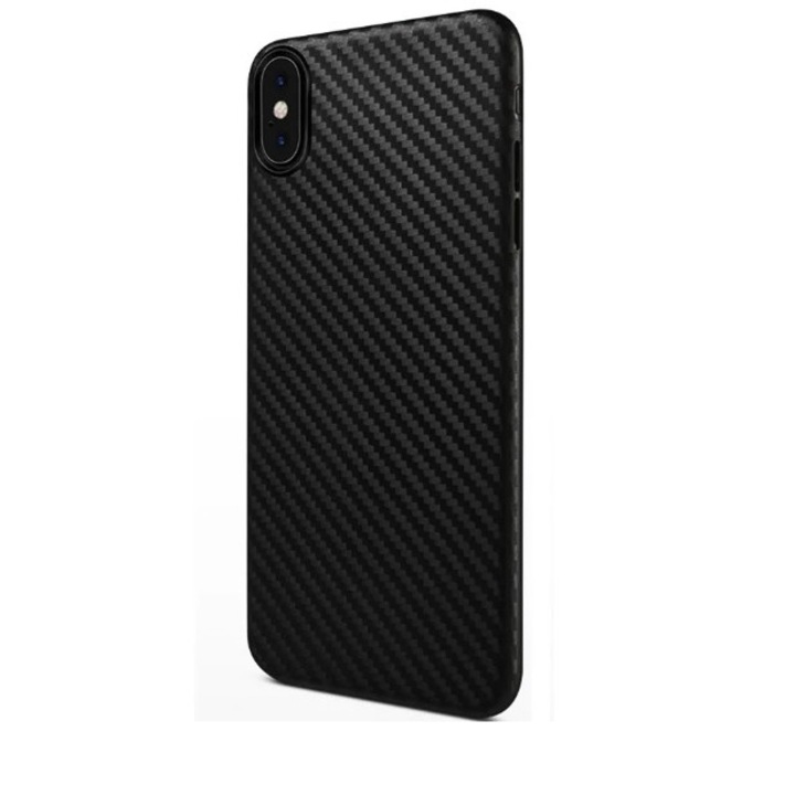 Защитен калъф, Kevlar carbon fiber, за iPhone SE 2022, супер тънък, черен