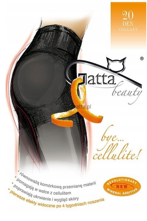 Dres dama Gatta, Bye Celulite, 20 den, Negru