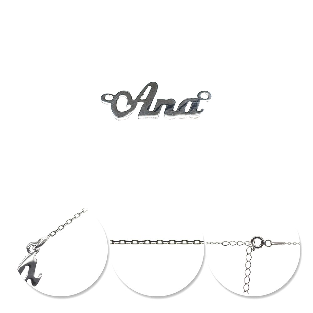 Colier din argint 925 personalizat Ana - BeSpecial 3539, 45, Argintiu