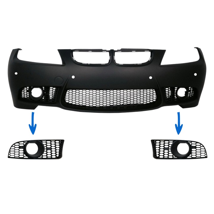 Странични решетки M3 Design, Съвместими с BMW Серия 3 E90 E91 Pre-LCI 2004-2008 E92 E93 Pre-LCI 2006-2009