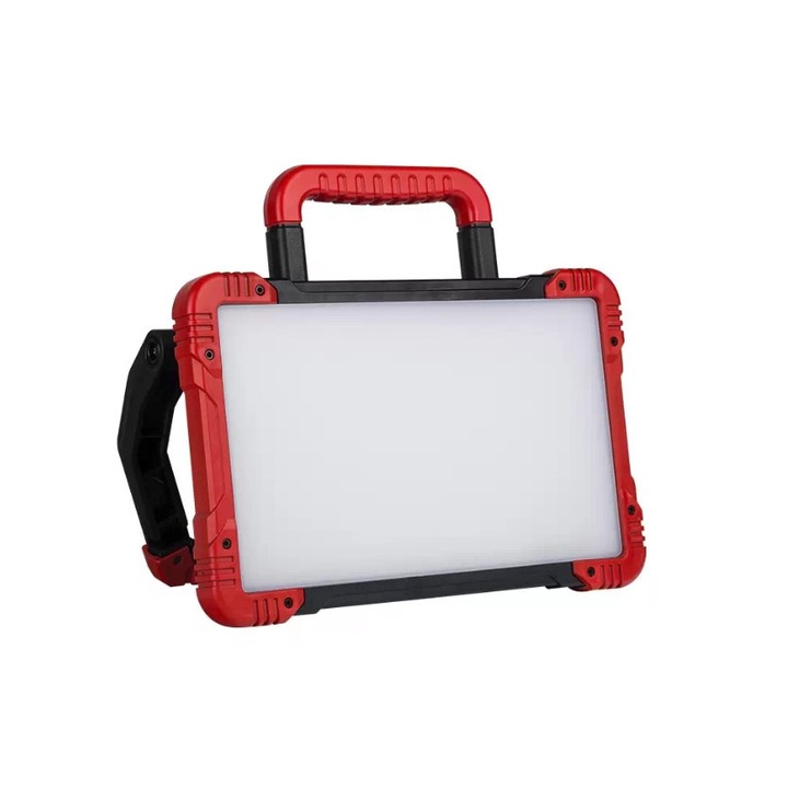 Proiector LED portabil Horoz 30W, 3200 lm, 5000K, IP54, priza 220V, cablu 3x1.5mm, lungime 1.8m