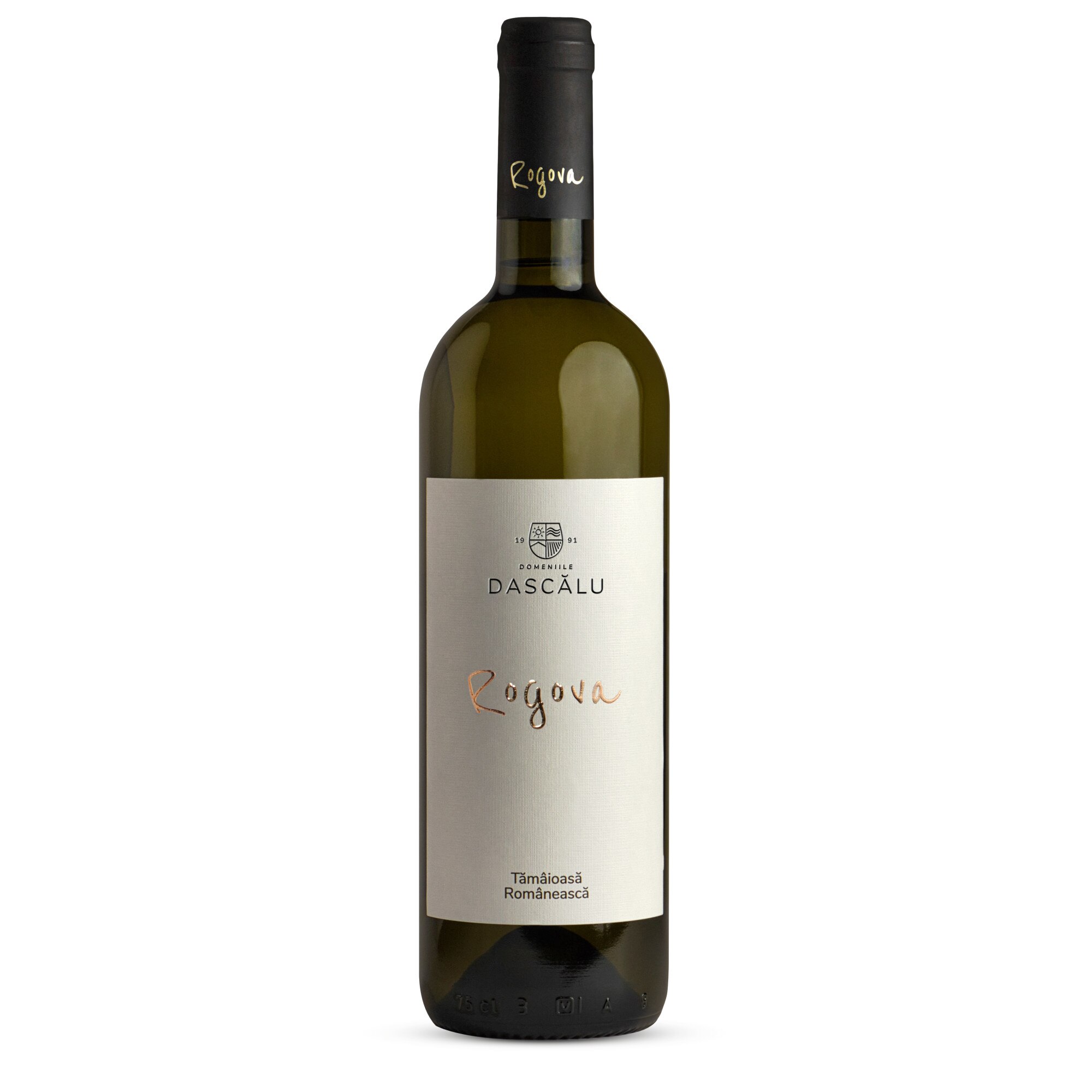 Vin Dascalu Vin Alb Domeniile Dascalu, Rogova, Tamaioasa Romaneasca, 0.75l - eMAG.ro