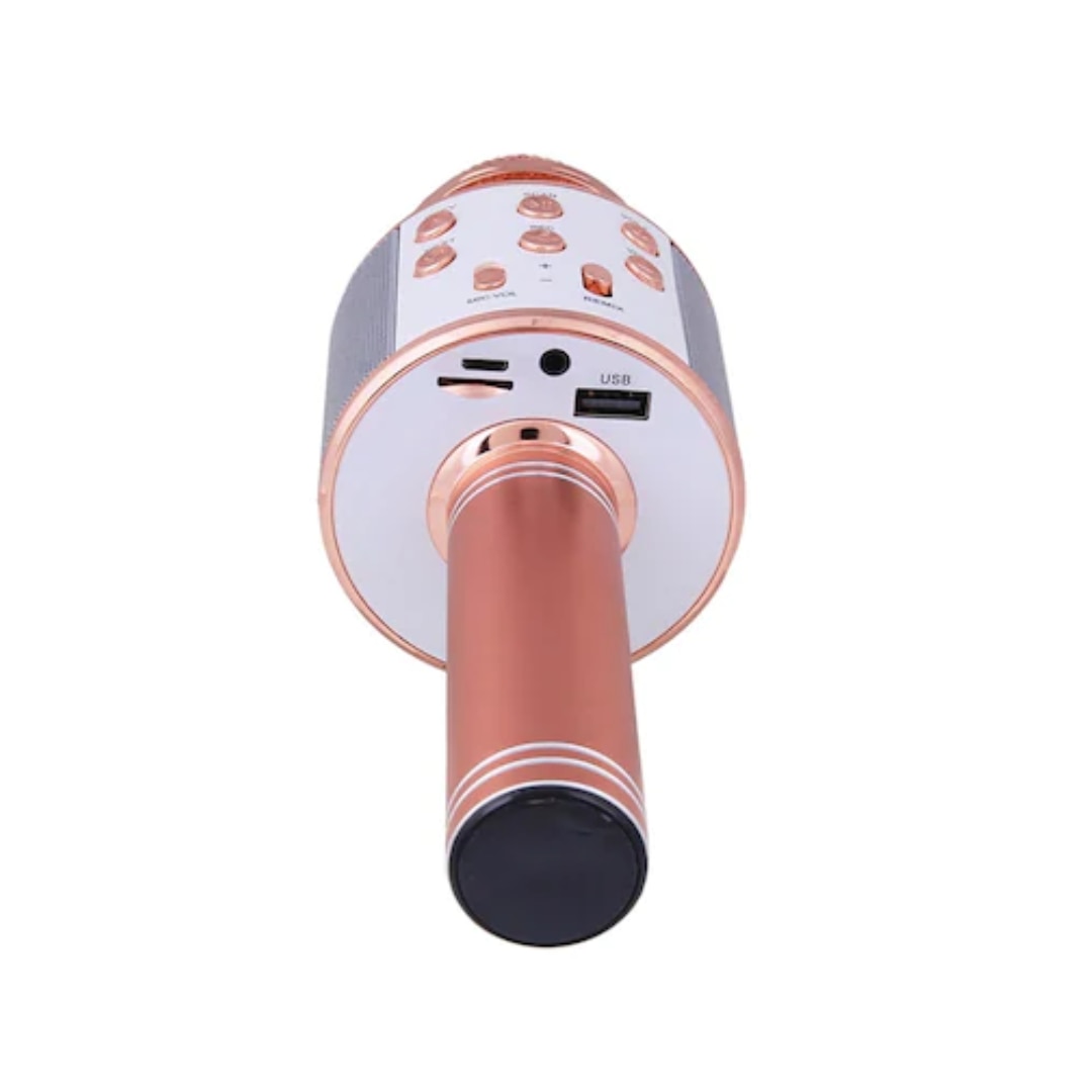 Детски караоке микрофон, многофункционален, вградена колонка, bluetooth ...