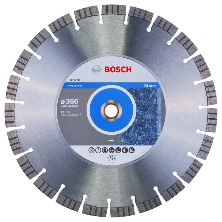 A legjobb Stone Bosch gyémánt tárcsához, 350x20/25,4x3,2 mm