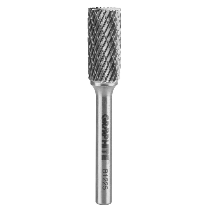 Freza pentru metal Graphite, Tip B, tija 6x45 mm, Argintiu