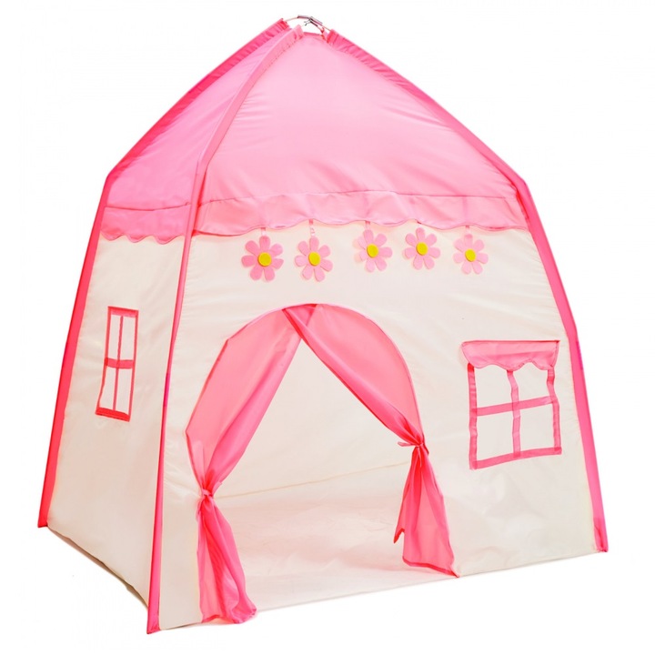 Палатка за игра за момиче Pink Princess Palace 140см