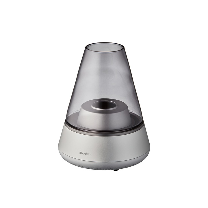 Преносим високоговорител и LED или маслена лампа, 2x25W, Kooduu Nordic Light Pro Silver