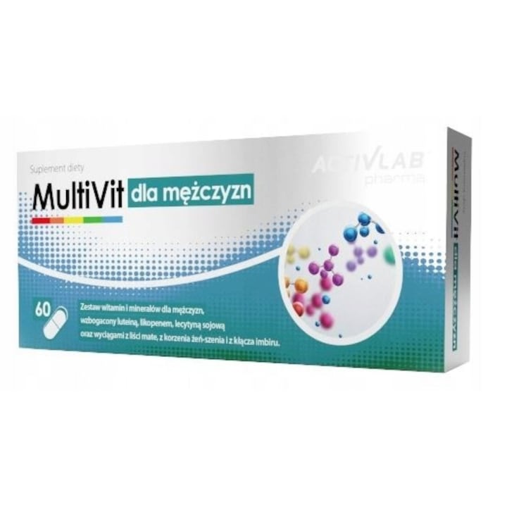 Мултивитамини ActivLab, За мъже, 60 капсули