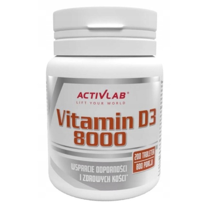 ActivLab Витамин D3 8000IU, 200 таблетки