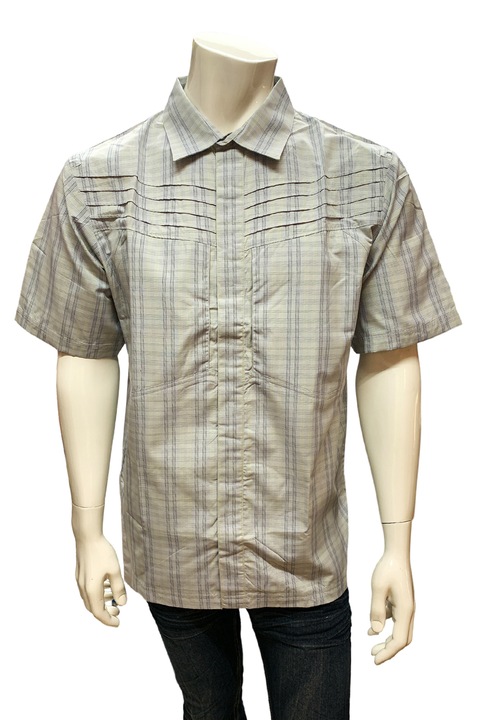 Cămașă Nike pentru bărbați, ACG, mânecă scurtă, carouri, Gri