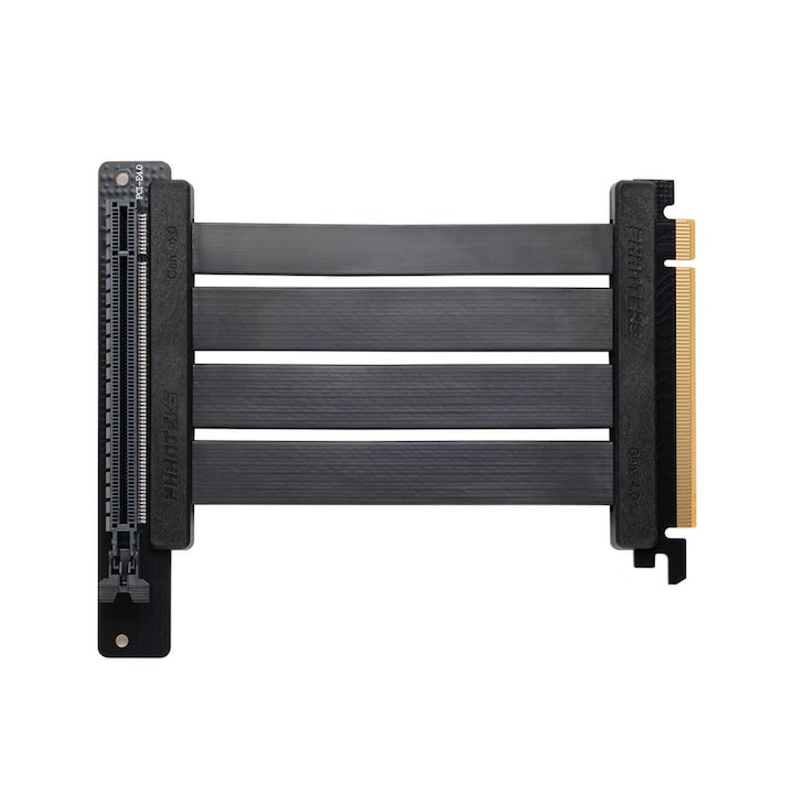 Cablu de montare verticala pentru placa video Phanteks Riser Cable 150mm, 90 grade, PCI-E x16 4.0