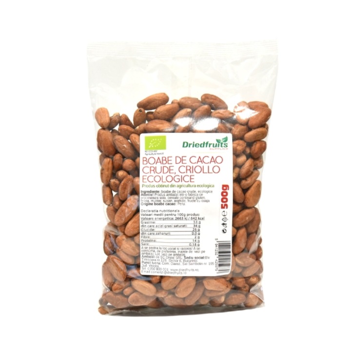 Boabe cacao Criollo BIO - 500 g