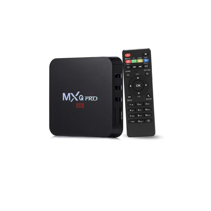 Смарт ТВ Бокс, Android 7.1, 4K, HDMI, Wi-Fi, Internet TV, Черен