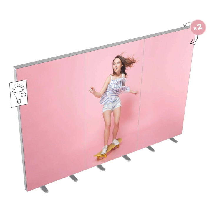 Conector paralel, iluminare LED