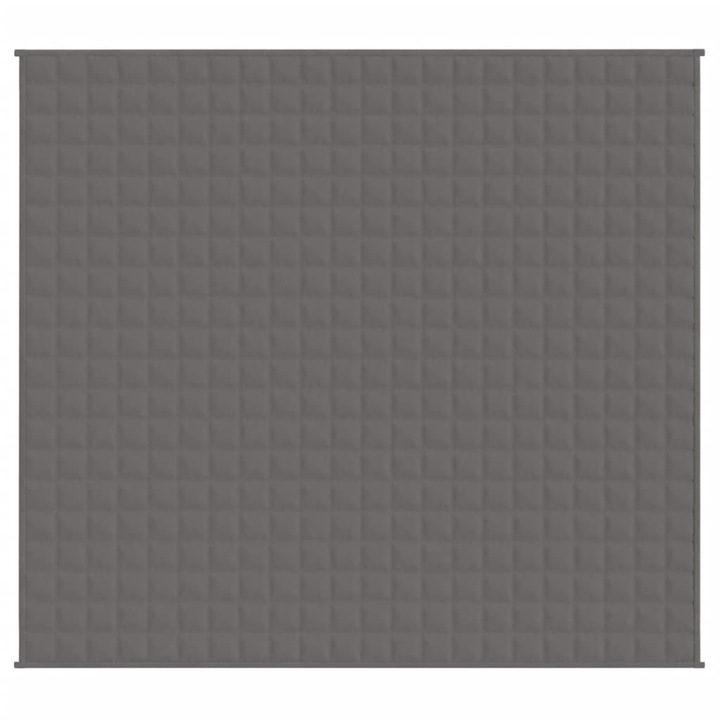 Patura anti-stres vidaXL, gri, 200x220 cm, 13 kg, material textil