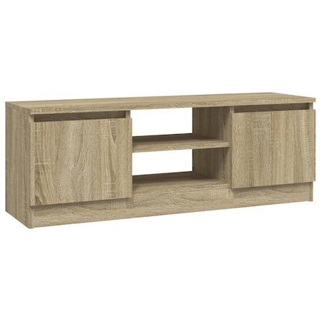Comoda TV cu usa vidaXL, stejar sonoma, 102x30x36 cm, 15.7 kg
