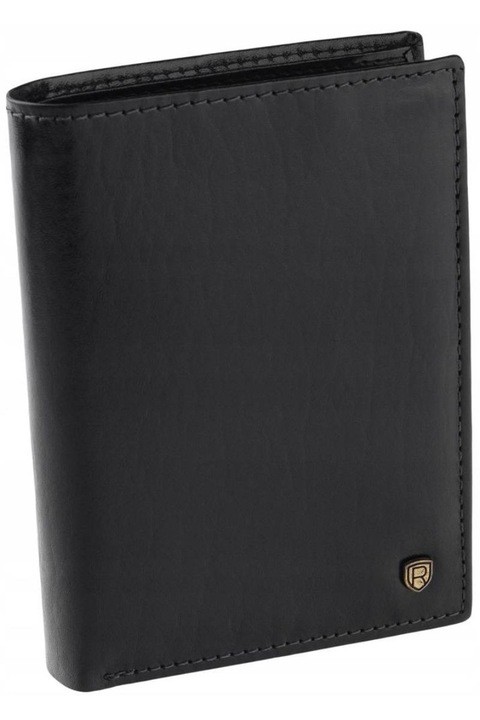 Мъжки портфейл Rovicky Естествена кожа Черен