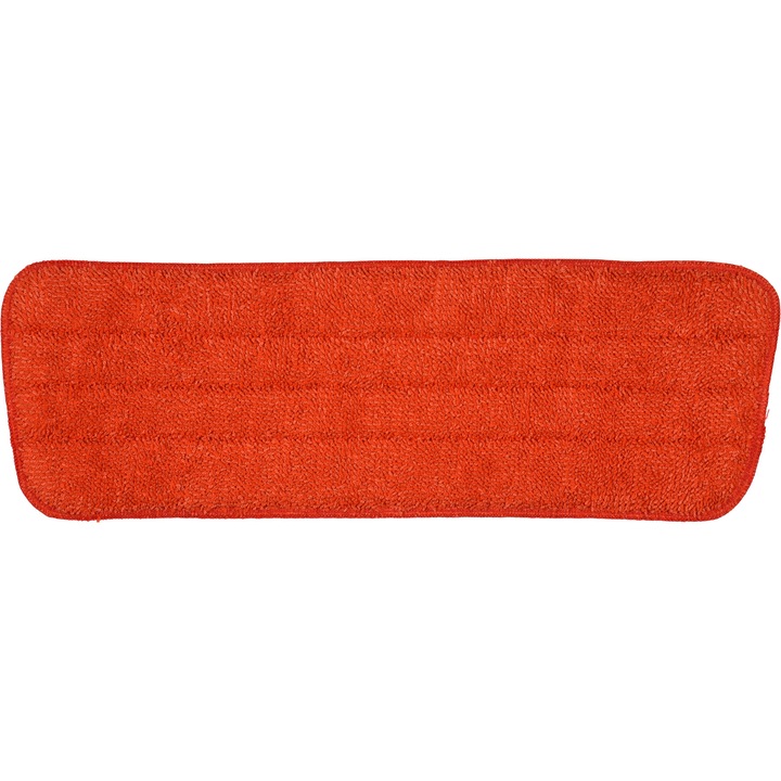 Rezerva pentru mop, Lund, 41 x 13 cm, Microfibra, Rosu, Alb