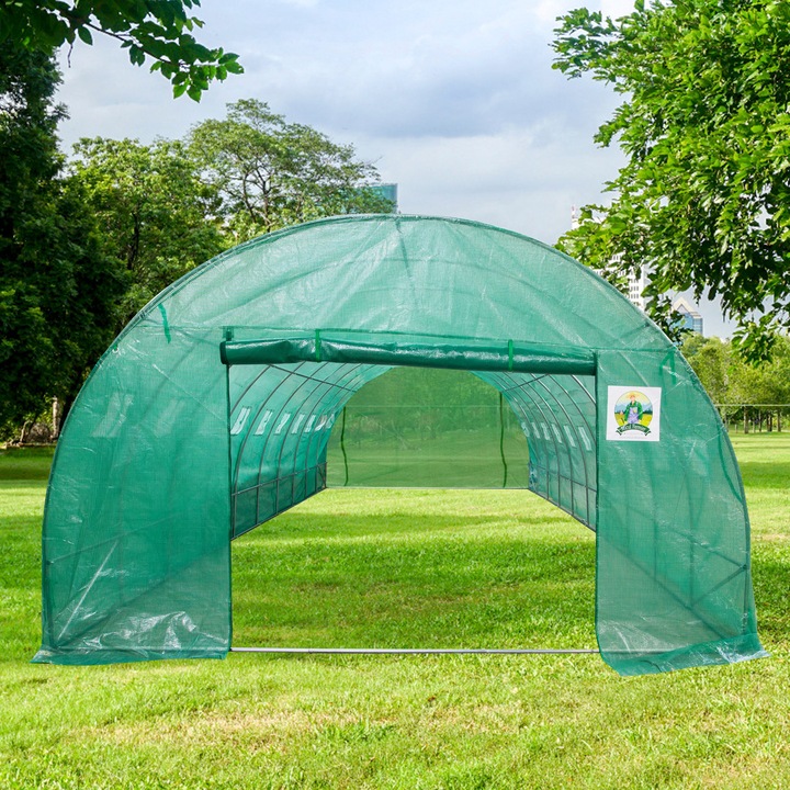Solar/Sera Micul Fermier 8x4x2.5m, polietilena, densitate 140g/mp UV4