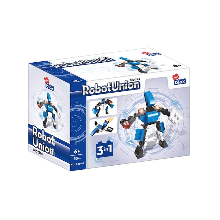 Робот Quad, Happy Color, 3 в 1, Пластмаса, Многоцветен