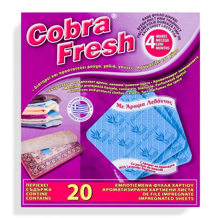 20 db-os védőlap készlet Shopiens® Levendula Aromával a fiókokhoz