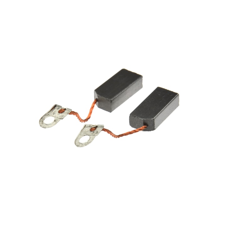 Set 2 perii colectoare (carbuni) Geko, 6x10x20 mm, Negru