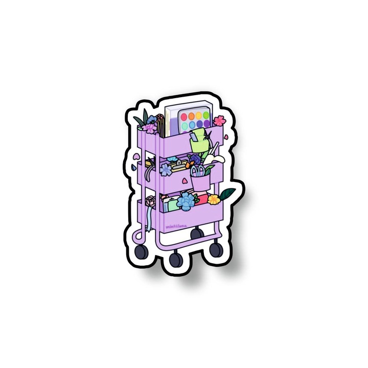 Insigna din lemn cu brosa Crafty, multicolor, 3 cm