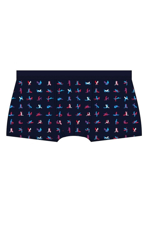 Boxeri Cornette, model kamasutra, Bleumarin