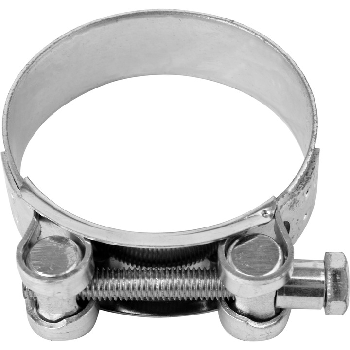 Clema cu surub, Vorel, GBS W1, 64-67 x 22 mm, Argintiu