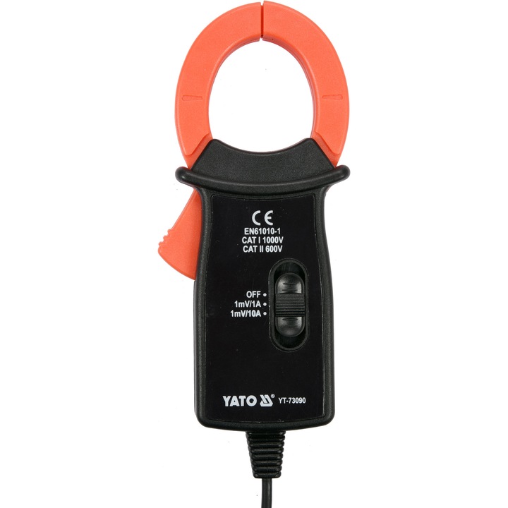 Clampmetru, Yato, 200-600A, Negru/Portocaliu