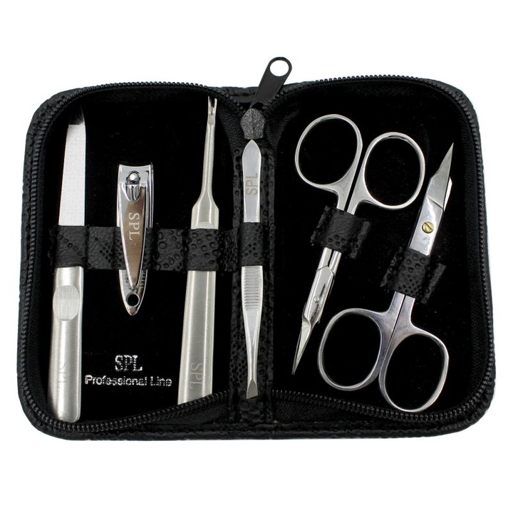 Trusa profesionala pentru manichiura si pedichiura 6 piese SPL 77105BC