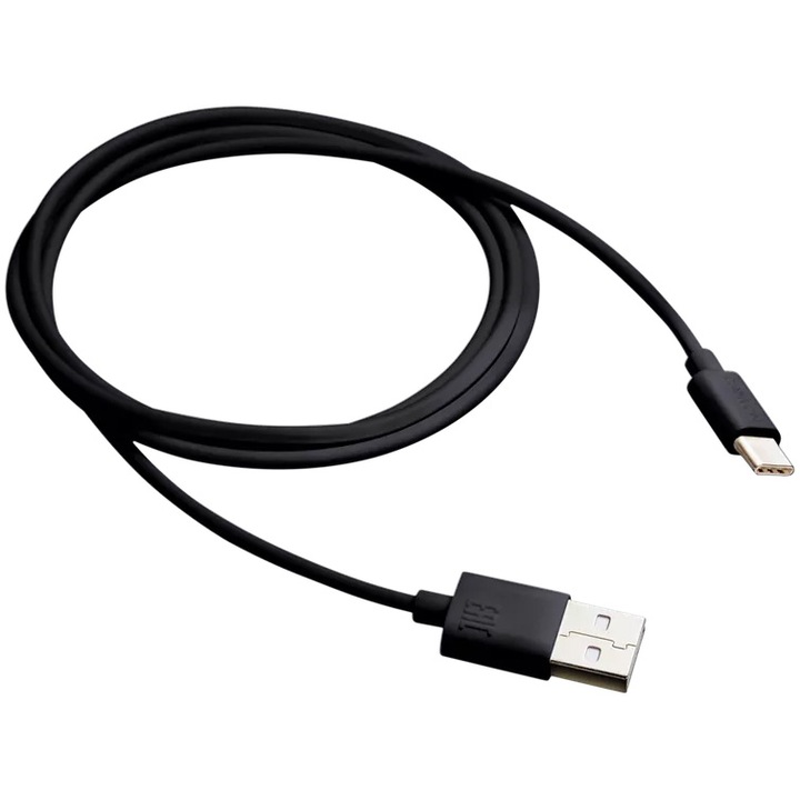 Adatkábel Canyon, UC-1 USB-C 5W, 1m, fekete (CNE-USBC1B)