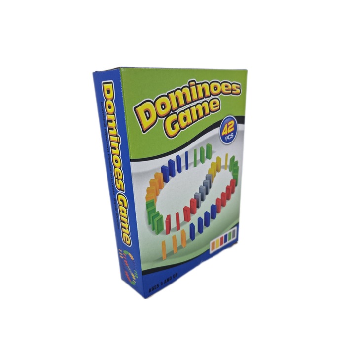Joc Distractiv din Plastic Domino, 42 Piese, Multicolor