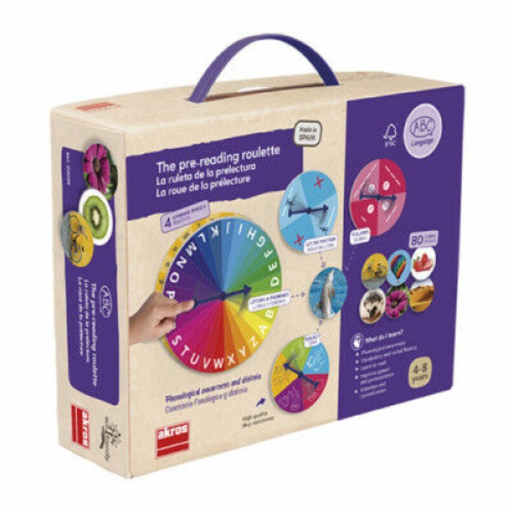 Joc educativ, Citire ruleta, Multicolor