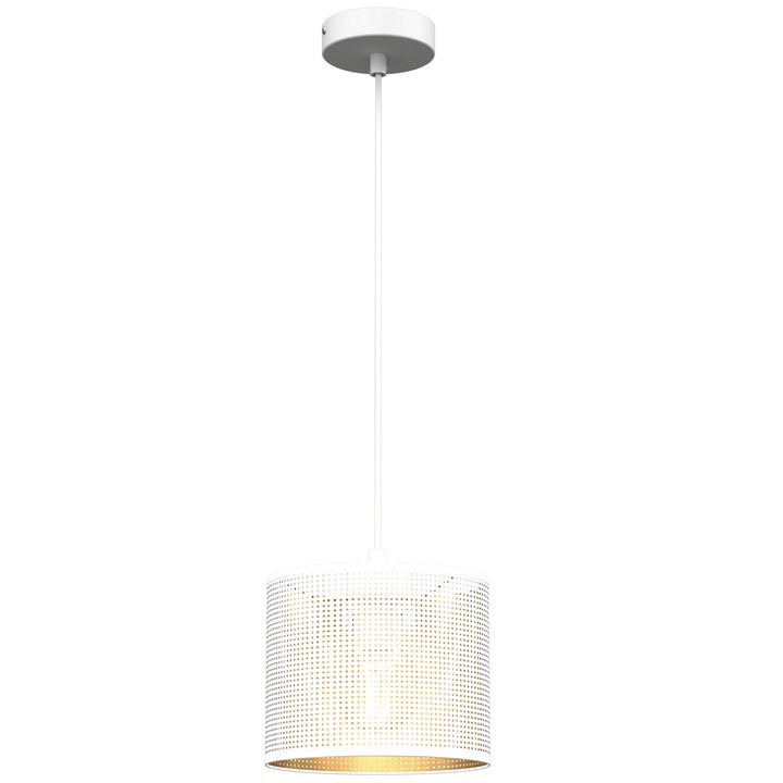 Пендел, Luminex, Метал, основа E27, Бяло/Злато