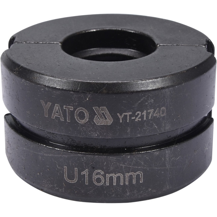 Пресов край на матрицата, Yato, въглеродна стомана, тип U, 16 mm, черен
