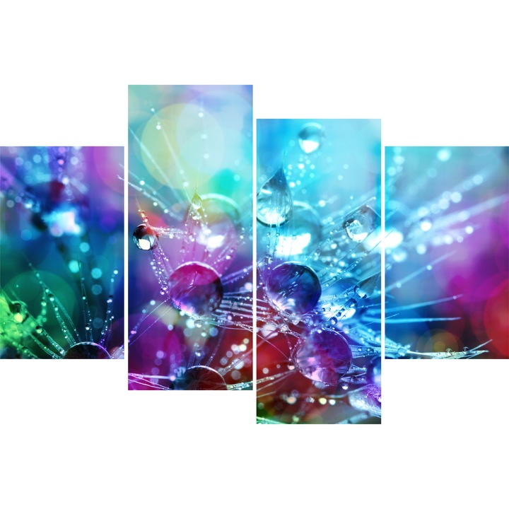 Tablou Sticla Acrilica 3mm, Ice flakes, 100 X 150 cm