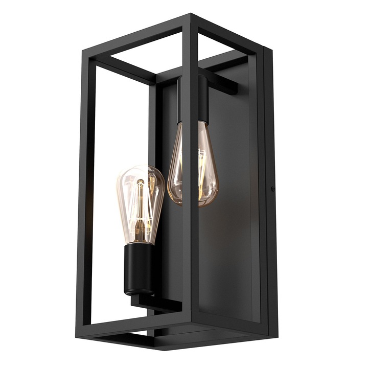Világítótest, Luminex, Fém, E27 foglalat, Fekete